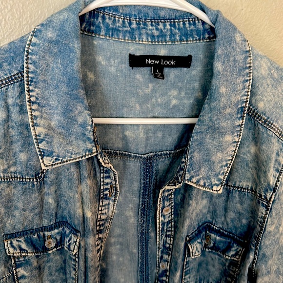 Thin jean shacket - Picture 2 of 4